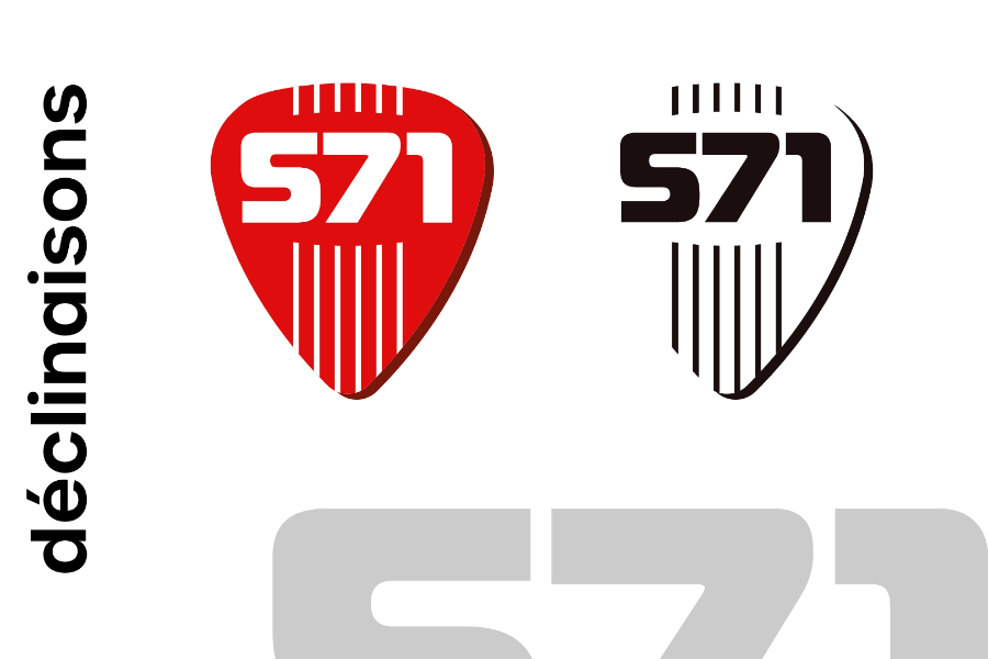 Déclinaison du logo 571 - Nexea, Agence créative digitale