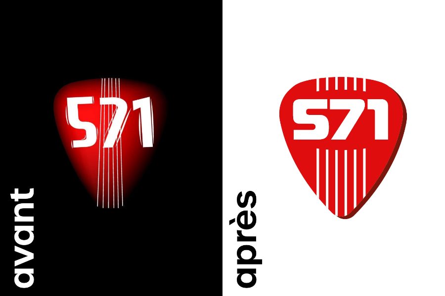 Transformation du logo 571 - Nexea, Agence créative digitale